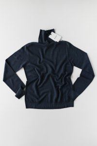 Водолазка дымчато-синяя (тонкий свитер с горлом)