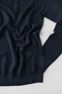 Водолазка дымчато-синяя (тонкий свитер с горлом)